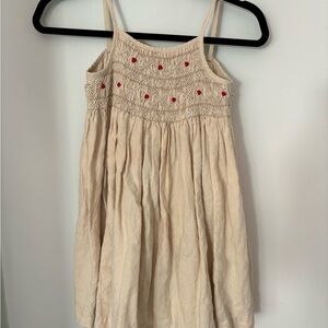 Adorable smock dress, wonderful condition! 100% linen and cotton
